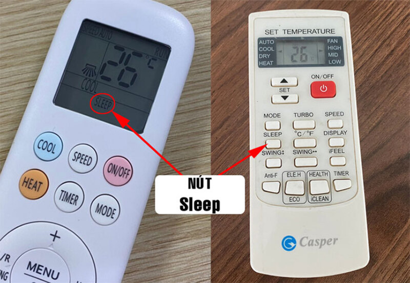 Sleep, Turbo và Eco hỗ trợ ngủ ngon, làm lạnh nhanh và tiết kiệm điện khi dùng điều hòa Casper. 