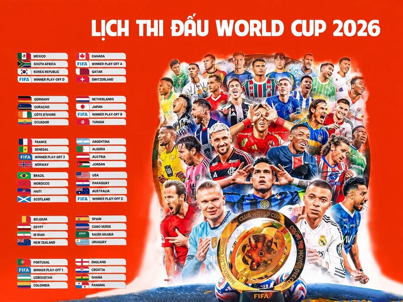 Người hâm mộ Việt Nam nên lưu lịch thi đấu theo giờ Việt Nam để không bỏ lỡ các trận cầu đáng chú ý.