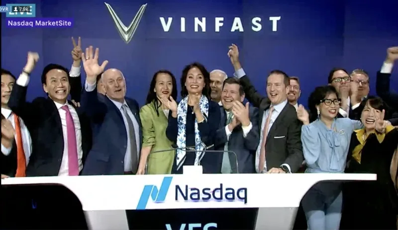 VinFast chính thức niêm yết thành công trên sàn chứng khoán Nasdaq của Mỹ vào tháng 8/2023.