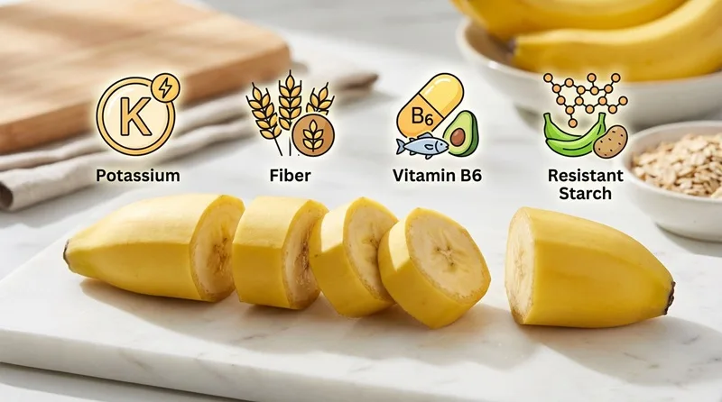 Hàm lượng calo và giá trị dinh dưỡng phong phú trong một quả chuối cỡ vừa.